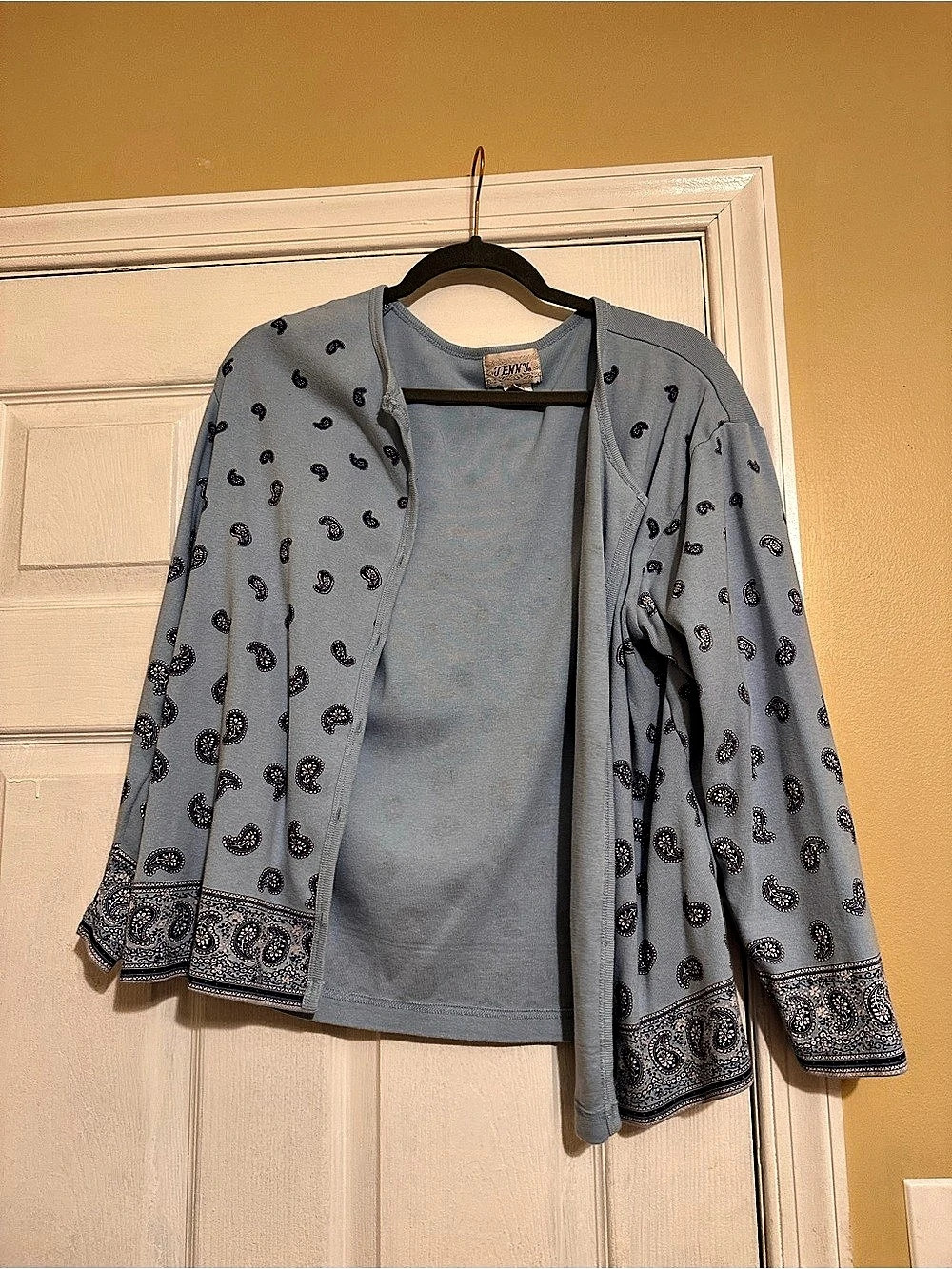 Jenni Paisley Open Front Tunic in Blue
